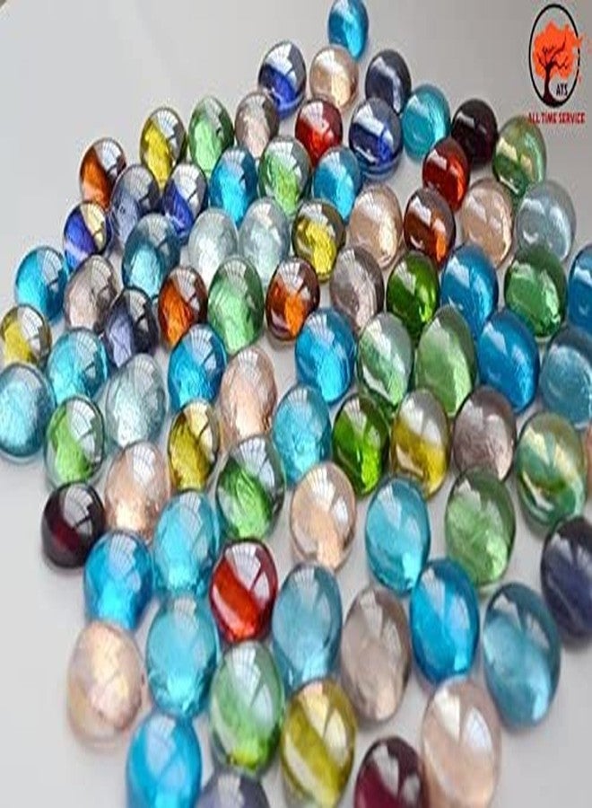 ATS Glass Decorative Stone (2 x 3 x 2 cm, Multicolour)